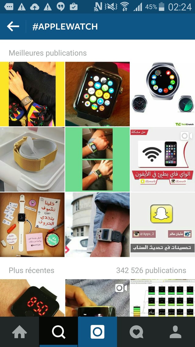une montre sur instagram c'est forcément une apple watch
