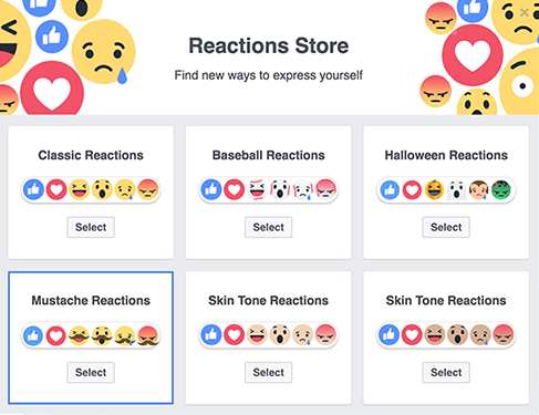 Le Reactions Store de Facebook