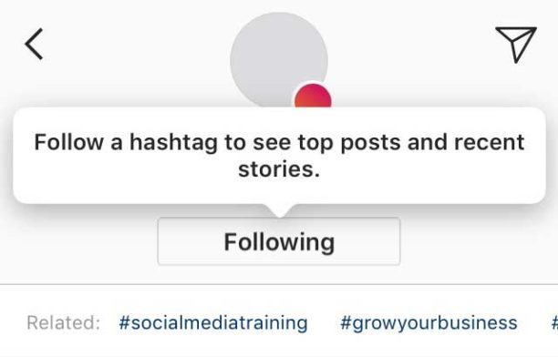 Suivre un Hashtag sur Instagram