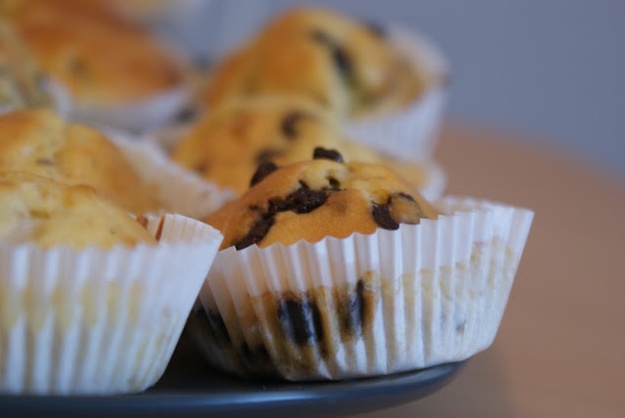  Mini muffins poire/vanille et banane/chocolat